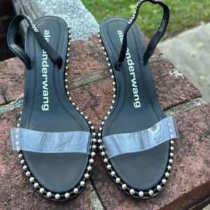 Alexander Wang leather slingback sandal